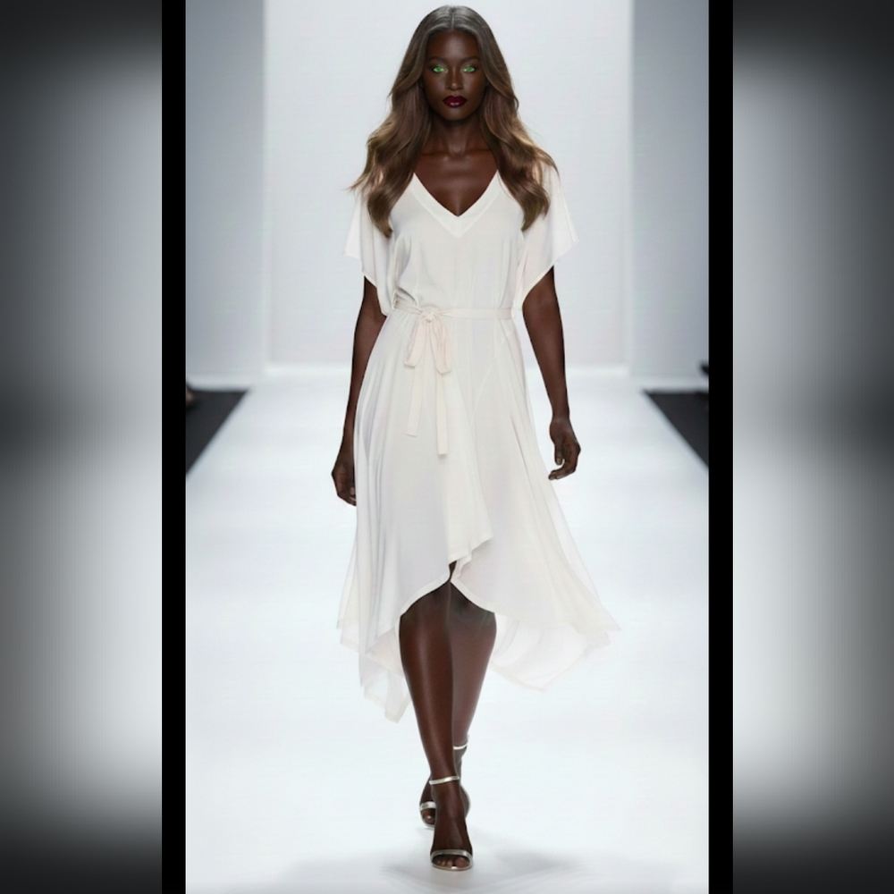 Free People Cream High Low Dress
